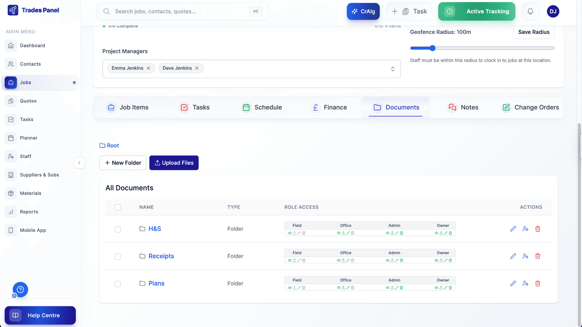 Document Management Dashboard