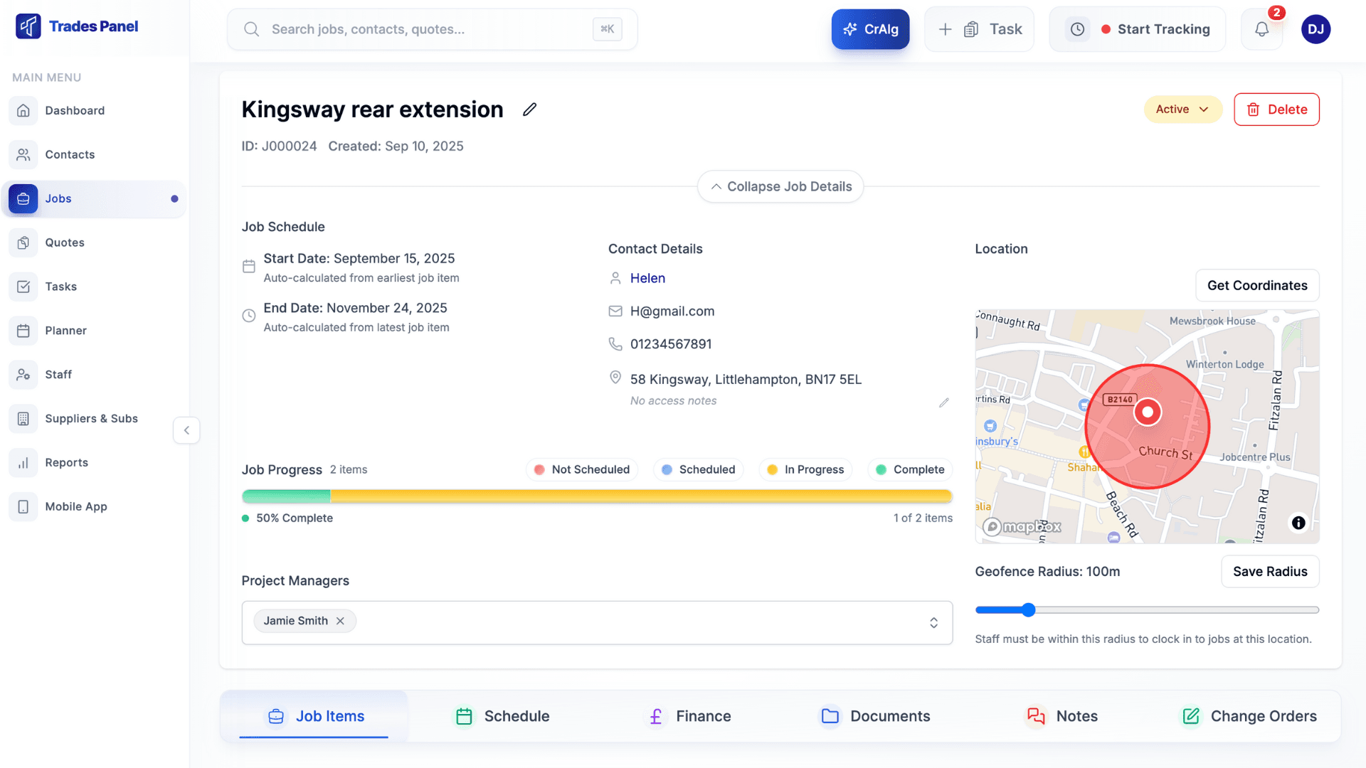 Job Control & Visibility screenshot