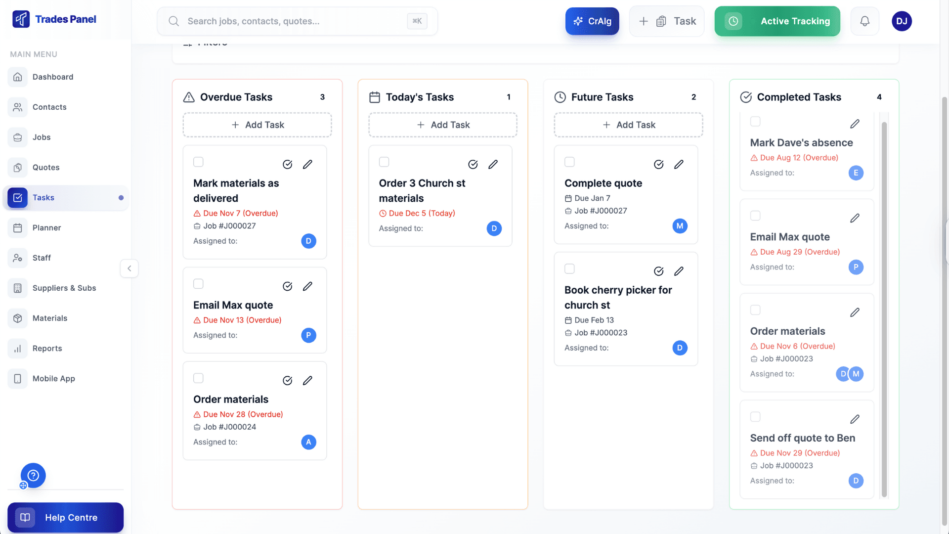 Task Management & Delegation screenshot