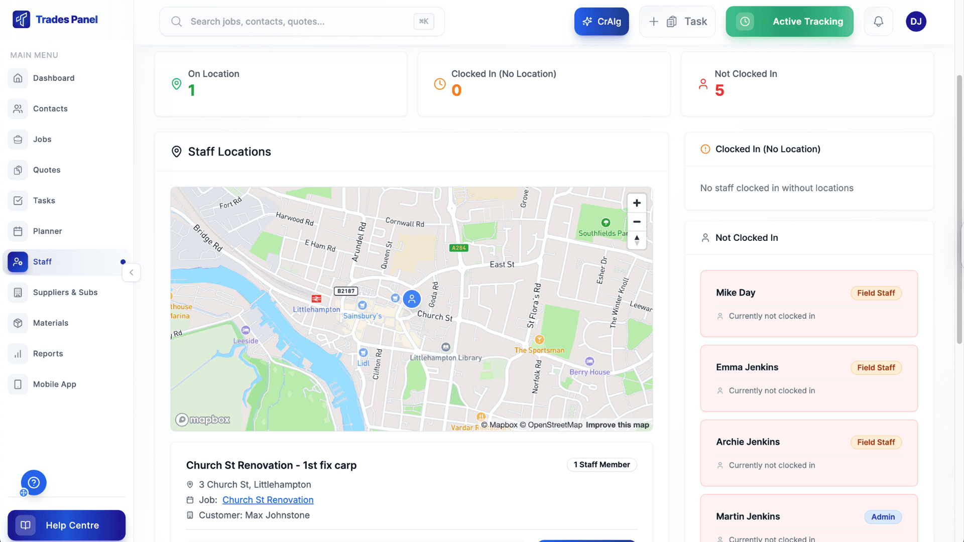 Time Tracking Systems screenshot